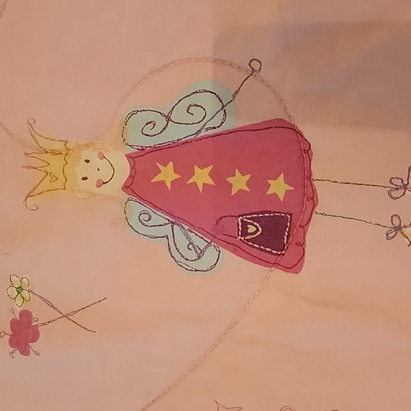 Laura Ashley pink hearts and roses / fairy princesses reversible twin  comforter - Picture 10 of 10